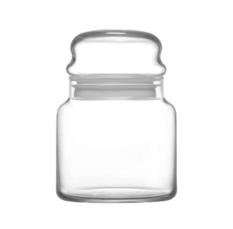 Set 2 recipiente Lav Sera sticla 635 ml  10.2 cm transparent  cu capac