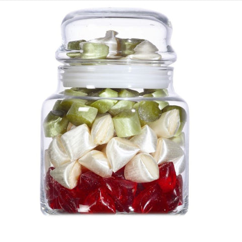 Set 2 recipiente Lav Sera sticla 635 ml  10.2 cm transparent  cu capac