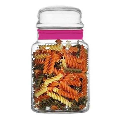 Set 2 recipiente, Lav Sera  sticla 890 ml transparent cu capac