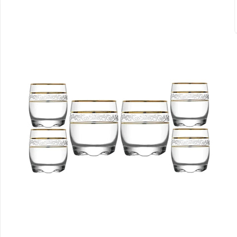 Set 24 pahare Lav Adora Gold 290 ml Eleganta si stil pentru servirea bauturilor Preferate la terasa piscina evenimente