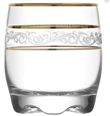 Set 24 pahare Lav Adora Gold 290 ml Eleganta si stil pentru servirea bauturilor Preferate la terasa piscina evenimente