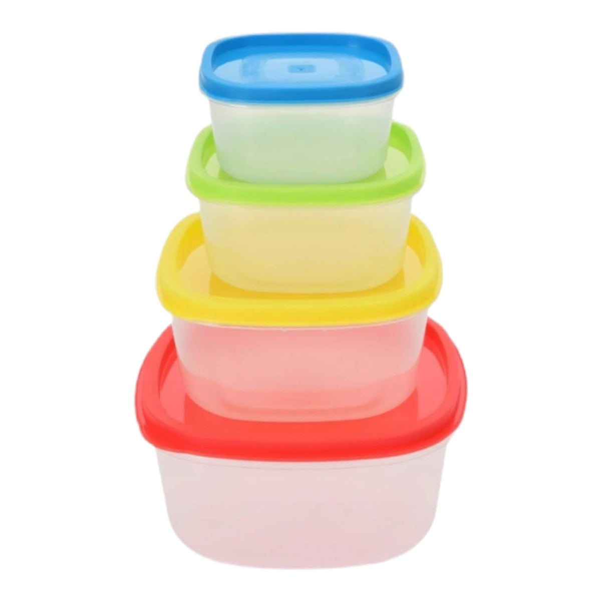 Set 4 caserole cu capac multicolor