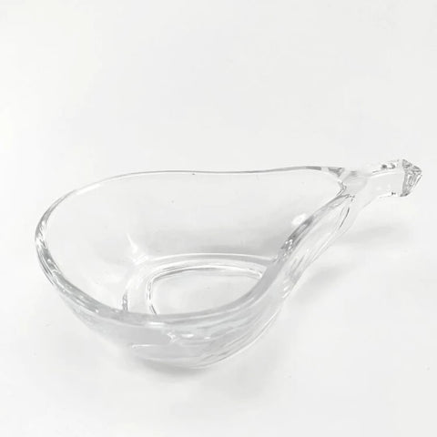 Set de 6 boluri din sticla in forma de para 15 x 9 x 4,5 cm eleganta si originalitate pentru masa ta