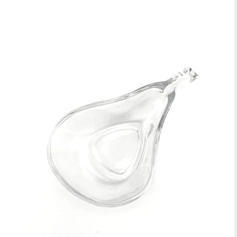 Set de 6 boluri din sticla in forma de para 15 x 9 x 4,5 cm eleganta si originalitate pentru masa ta