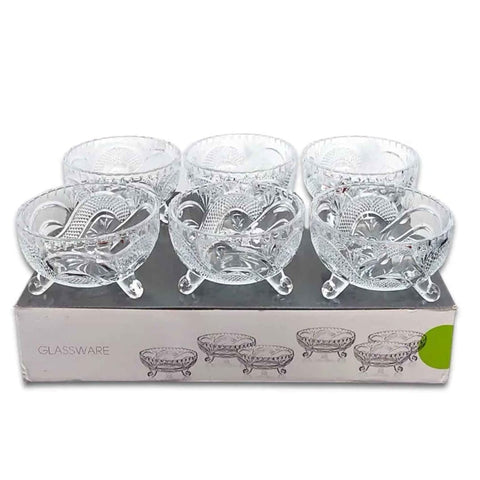 Set 6 Boluri din Sticla Transparentă Arizona Eleganta si Versatilitate pentru Bucătăria Ta