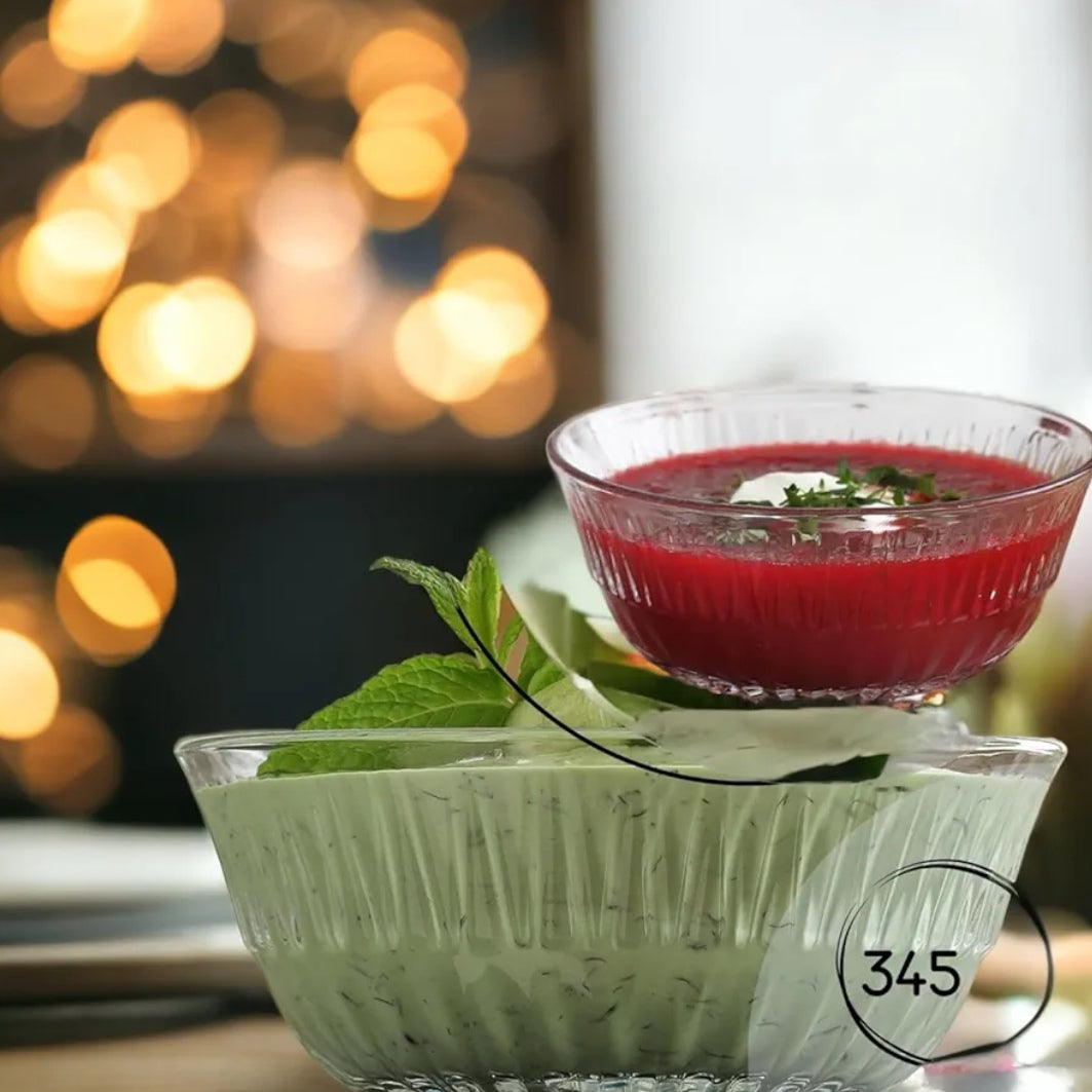 Set 6 boluri din sticla Lav Alinda
