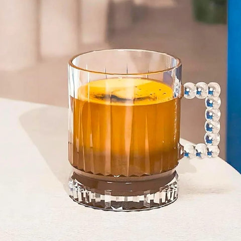 Set 6 cesti cafea sau ceai sticla transparenta 200 ml Luce coffe capuccino Latte coffe CADOUL PERFECT