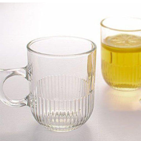 Set 6 Cesti Cafea Ceai sticla transparenta 270 ml Kaveh Lionel