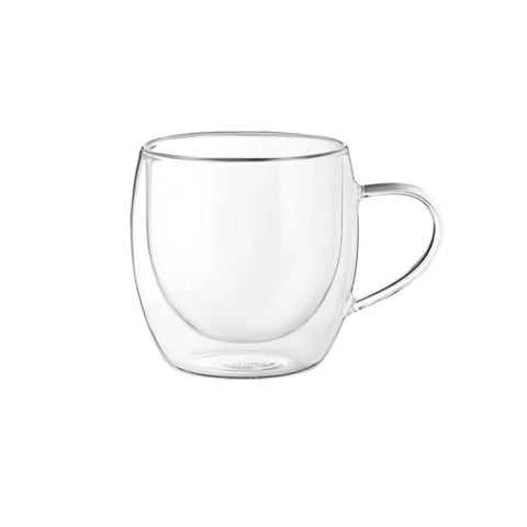 Set 6 cesti cafea cu pereti dubli din sticla termorezistenta 250 ml