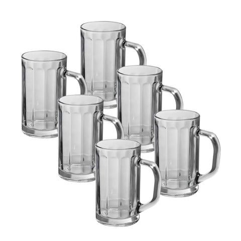 Set 6 halbe de bere din sticla 500 ml terasa piscina evenimente CADOUL PERFECT