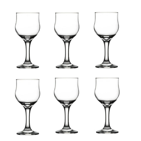 Set 6 pahare apa suc și vin Lav Nevakar 240 ml – eleganta și versatilitate pentru fiecare zi