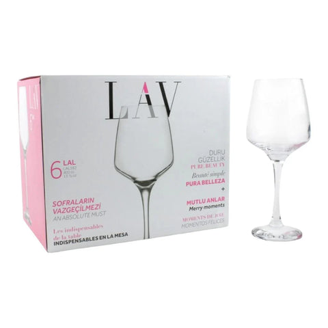 Set 6 pahare Vin Alb Rosu Rose Cocktail din sticla 400 ml Lav Lal Eleganta și Versatilitate pentru Orice Ocazie