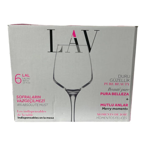 Set 6 pahare Vin Alb Rosu Rose Cocktail din sticla 400 ml Lav Lal Eleganta și Versatilitate pentru Orice Ocazie