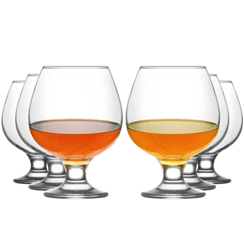 Set 6 pahare Cognac whiskey 250 ml sticla Kouros Uniglass  Rafinament și Eleganță pentru Momentele Tale de Relaxare