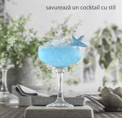 Set 6 pahare cocktail vin spumant desert LAV Misket 235 ml TERASA PISCINA EVENIMENTE CADOUL PERFECT