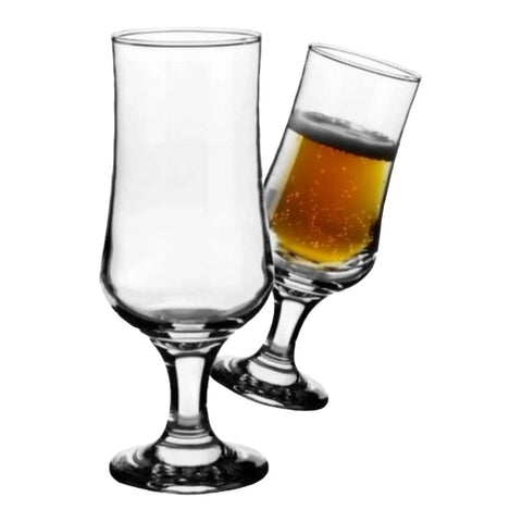 Set 6 pahare bere suc apa înghețată cu Picior CADOUL PERFECT 365 ml Ariadne Cocktailuri la terasa piscina si evenimente