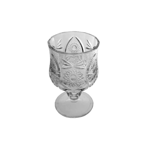 Set 6 pahare cu picior, 50 ml pentru tuica, sticla rezistenta
