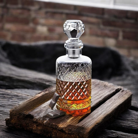 Set 6 pahare sticla 200 ml cu Decantor pentru bauturi 1,2 litri setul de 6 pahare din sticla pentru șampanie vin 200 ml petreceri in curte pe terasa Cadoul perfect