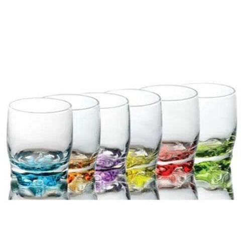 Set 6 pahare sticla color 290 ml Ideale pt terasa evenimente CADOUL PERFECT