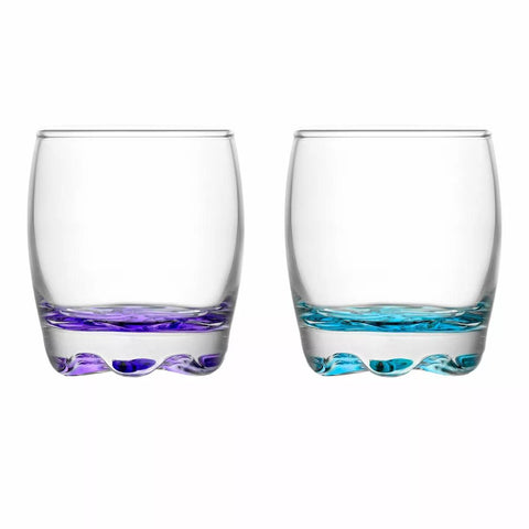 Set 6 pahare sticla color 290 ml Ideale pt terasa evenimente CADOUL PERFECT