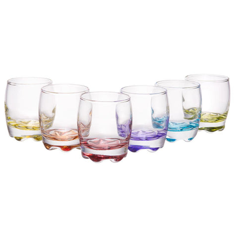 Set 6 pahare sticla color 290 ml Ideale pt terasa evenimente CADOUL PERFECT