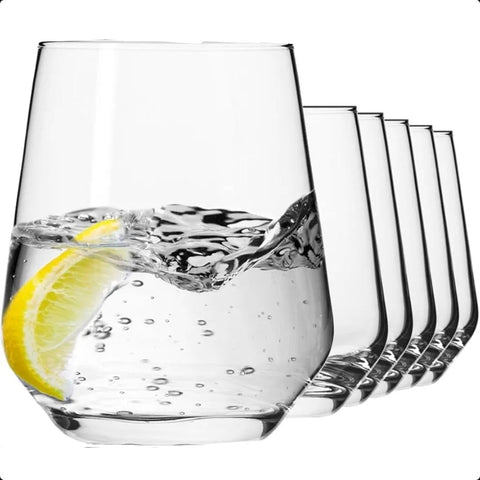 Set 6 pahare sticla pentru apa suc răcoritoare king 350 ml