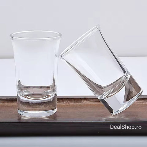 Set 6 pahare din Sticla pentru tuica shot 50 ml Kaveh Niloufar Ideale pt terasa sau evenimente