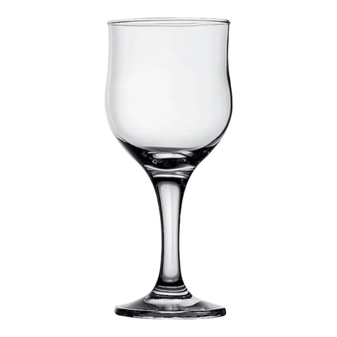 Set 6 pahare din sticla pentru vin, Pasabahce Tulipe 240 ml terasa piscina evenimente