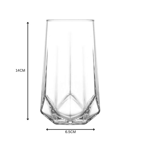 Set 6 pahare înalte apa vin bere suc Valeria LAV sticlă de 460 ml TERASA EVENIMENTE CADOUL PERFECT