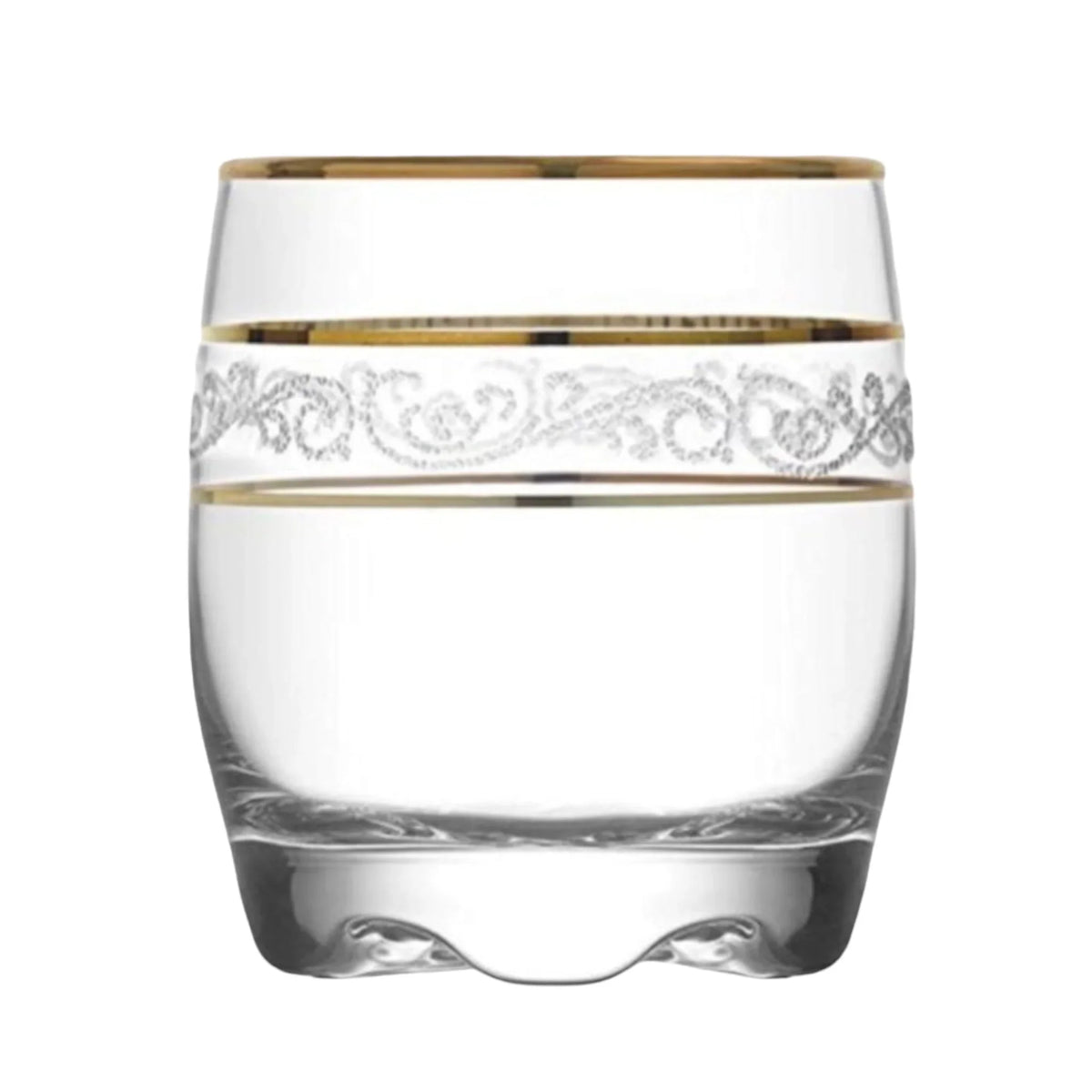 Set 6 pahare aurii suc apa tarie vin 290 ml Lav Adora Gold Lux evenimente