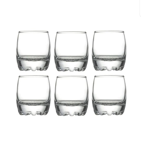 Set 6 pahare sticla Lav Adora pentru lichior/tuica 80 ml ADR03