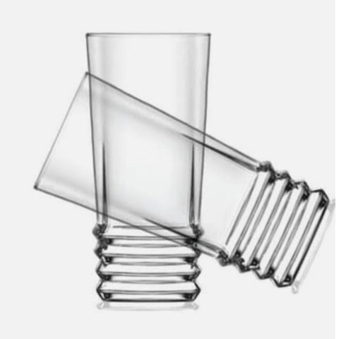 Set 6 pahare Apa Suc bere vin sticla Lav Elegan 335 ml terasa piscina evenimente