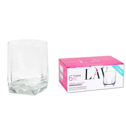 Set 12 pahare sticla Lav Tuana 320 ml cadoul ideal