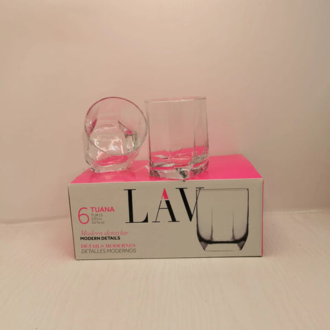 Set 12 pahare sticla Lav Tuana 320 ml cadoul ideal