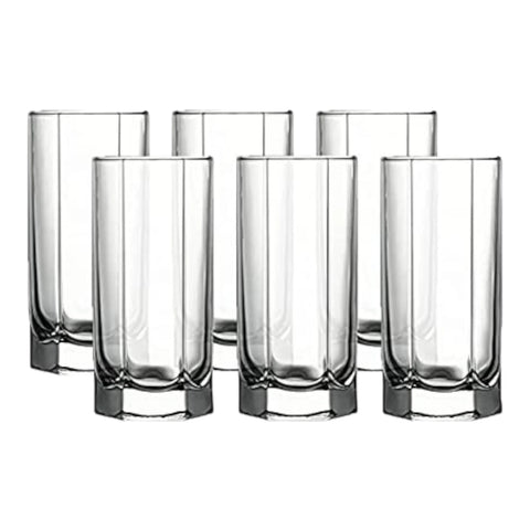 Set 6 Pahare din Sticla pentru Apa Suc Bere și Vin 440 ml Tango Long terasa evenimente
