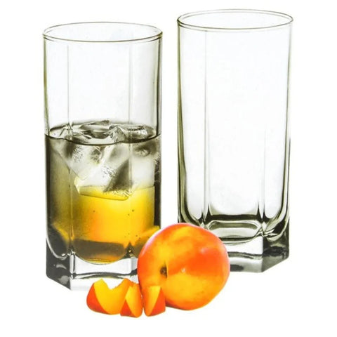 Set 6 Pahare din Sticla pentru Apa Suc Bere și Vin 440 ml Tango Long terasa evenimente
