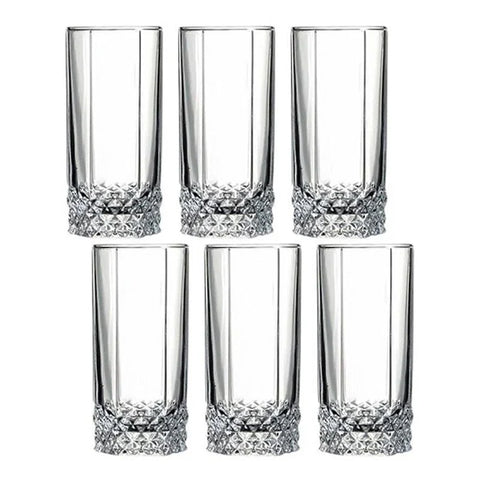 Set 6 pahare sticla apa suc bere vin Pasabahce Valse 290  ml terasa evenimente piscina