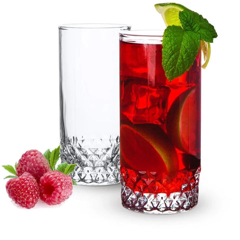 Set 6 pahare sticla apa suc bere vin Pasabahce Valse 290  ml terasa evenimente piscina