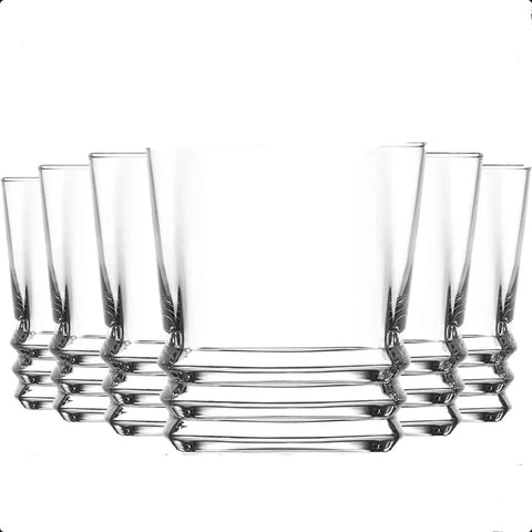 Set 6 pahare sticla pentru tuica lichior Lav Elegan 80 ml terasa evenimente