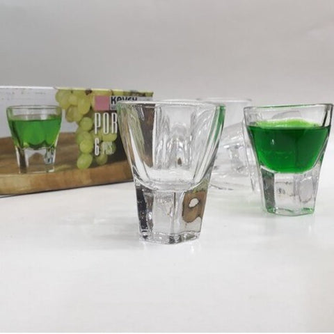 Set 6 pahare shot-uri din sticla  Kaveh Porto