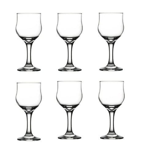 Set 6 pahare cu picior 200 ml vin apa suc Lav NEVAKAR evenimente de neuitat