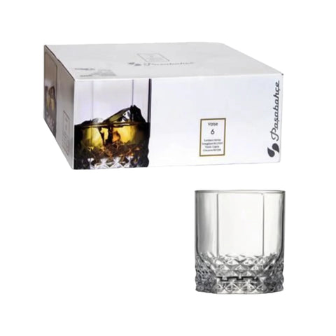 Set 6 pahare sticla Whisky 315 ml Pasabahce Valse