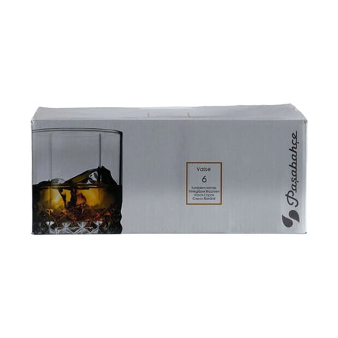 Set 6 pahare sticla Whisky 315 ml Pasabahce Valse