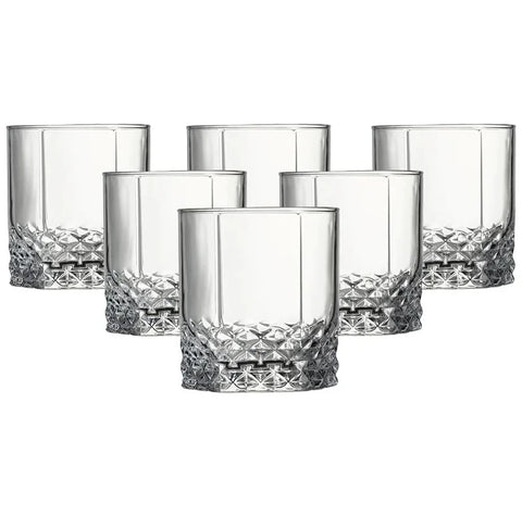 Set 6 pahare sticla Whisky 315 ml Pasabahce Valse