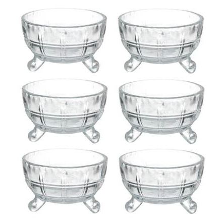 Set 7 Boluri din Sticla Transparentă Arizona Eleganță și Versatilitate pentru Bucătăria ta