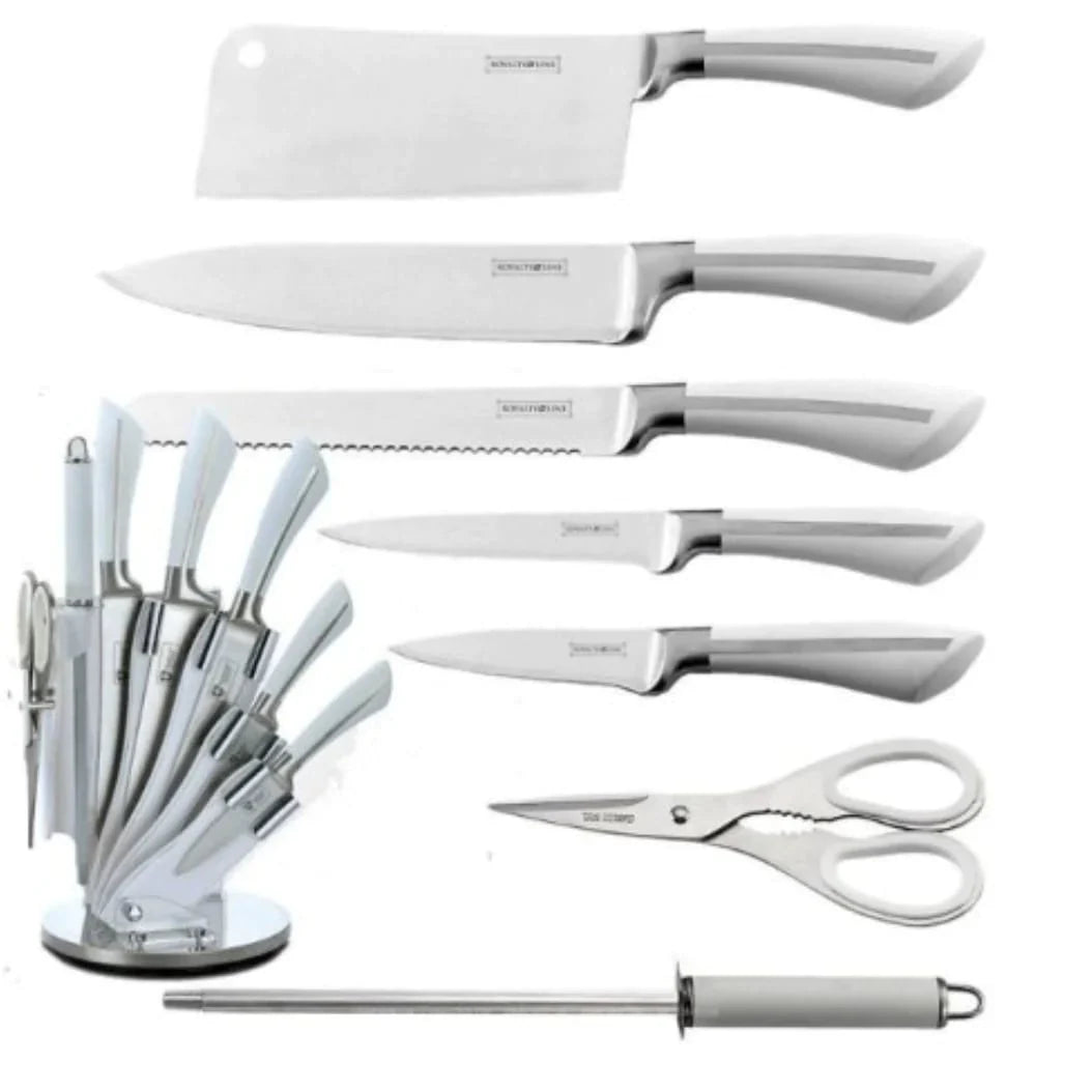 Set cutite 8 piese cu suport rotativ Royalty Line Premium RL KSS750
