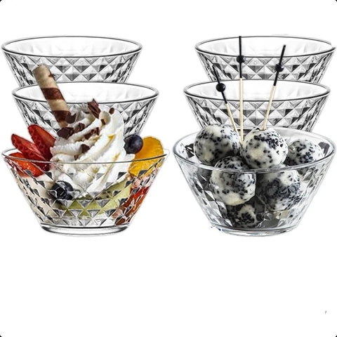 Set 6 boluri din sticla Lav Artemis 330 ml Eleganță și Funcționalitate în Bucătăria Ta