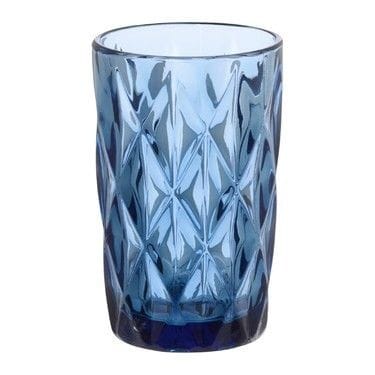 Set de 6 pahare din sticla, 400 ml blue pt terasa piscina evenimente CADOUL PERFECT