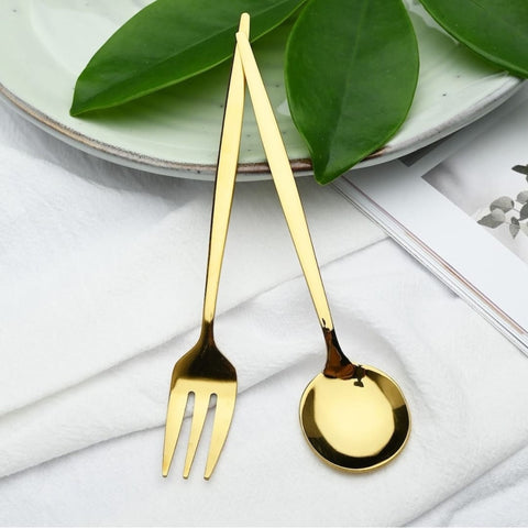 Set tacamuri portugheze 6 persoane 24 de piese Luxury Style Gold