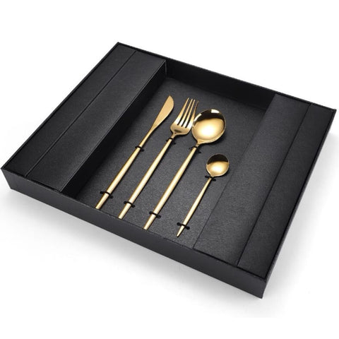 Set tacamuri portugheze 6 persoane 24 de piese Luxury Style Gold